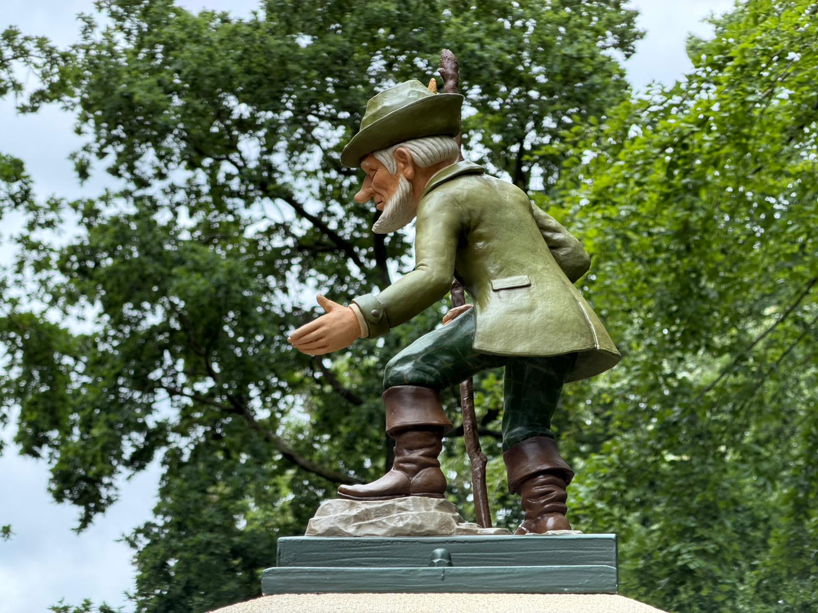 Jagertje op de rug bezien